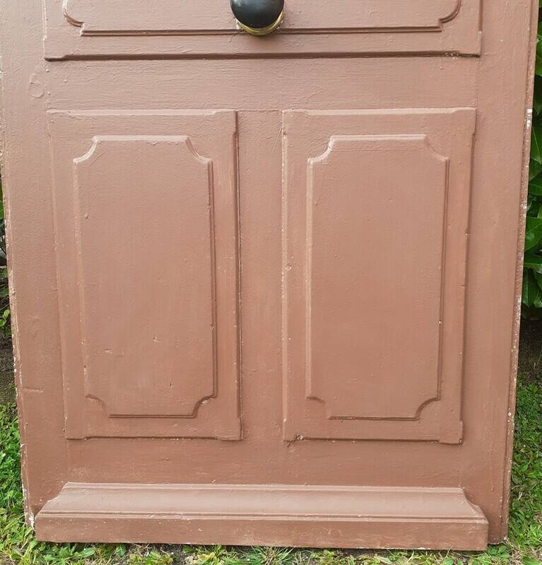 Old exterior entrance door solid H225xW86cm solid wood