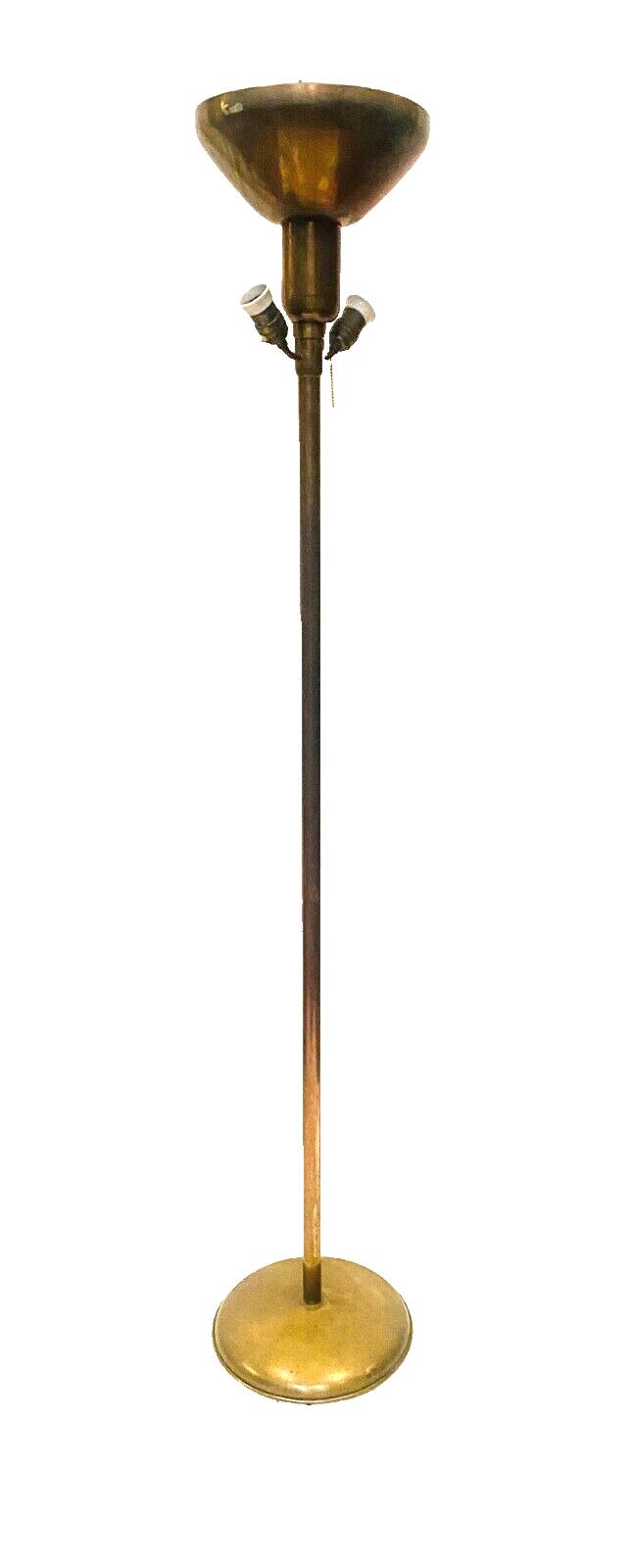 AMBA brand Art Deco floor lamp in 20th century brass