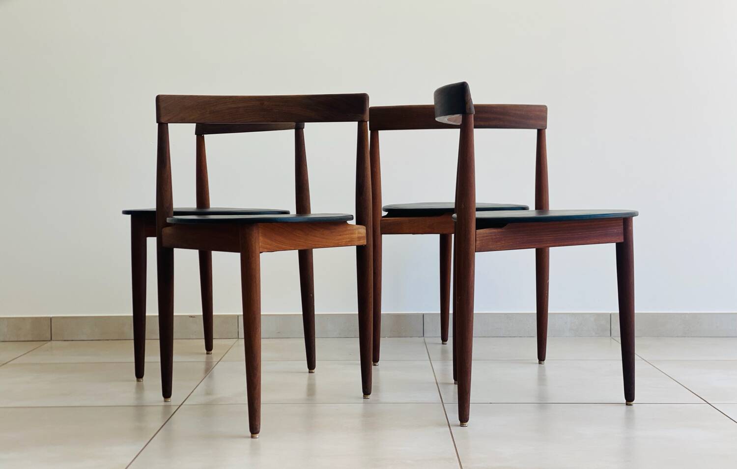 Set of 4 vintage Hans Olsen chairs for Frem Røjle Denmark