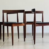 Set of 4 vintage Hans Olsen chairs for Frem Røjle Denmark
