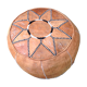 Leather pouf