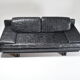 Convertible leather patchwork sofa