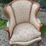 Paire de fauteuils anciens style louis xv