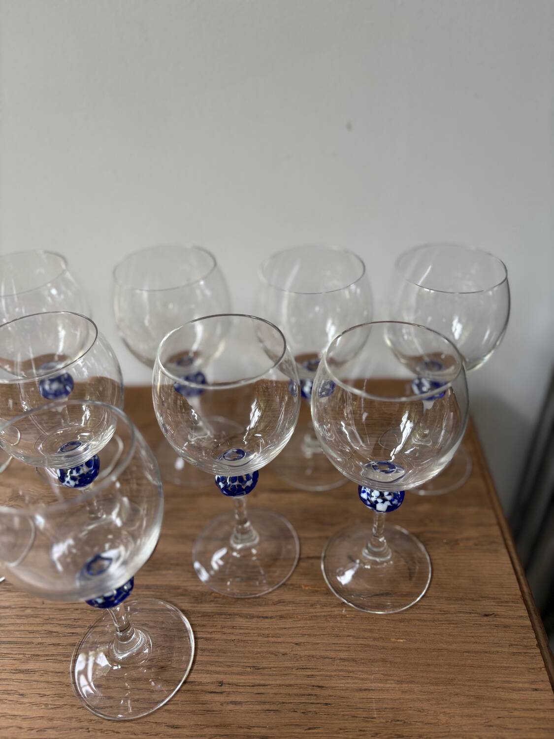 Set of 10 Luminarc Louisiana wine glasses