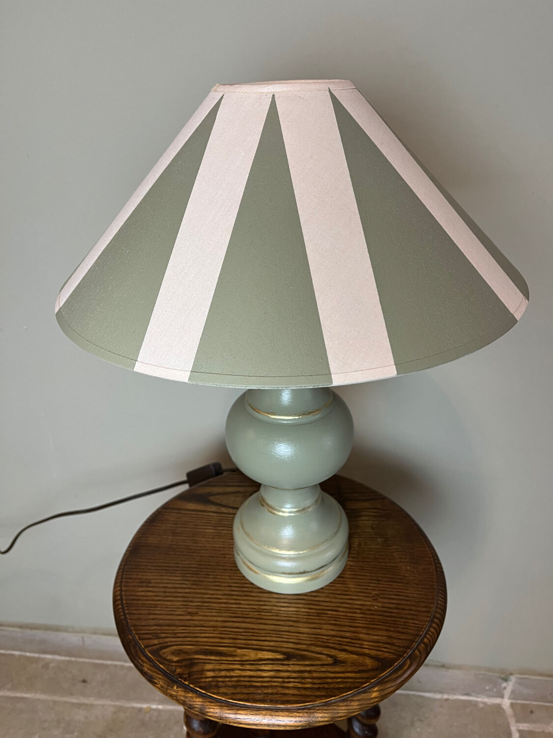 Celadon green lamp
