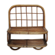 Étagère en rotin vintage