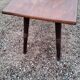 Coffee table of the 60s brutalist compass feet stamped M.G