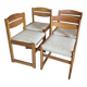 Solid elm sled chair