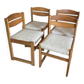 Solid elm sled chair