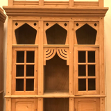 Pair of showcase furniture in solid fir XX century