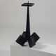 Vintage mid-century geometric brutalist floor candle holder.