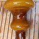 Suspension vintage en opaline marron-caramel 60's