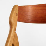 Model 71 oak dining chair by Henning Kjærnulf for Boltings Stolefabrik