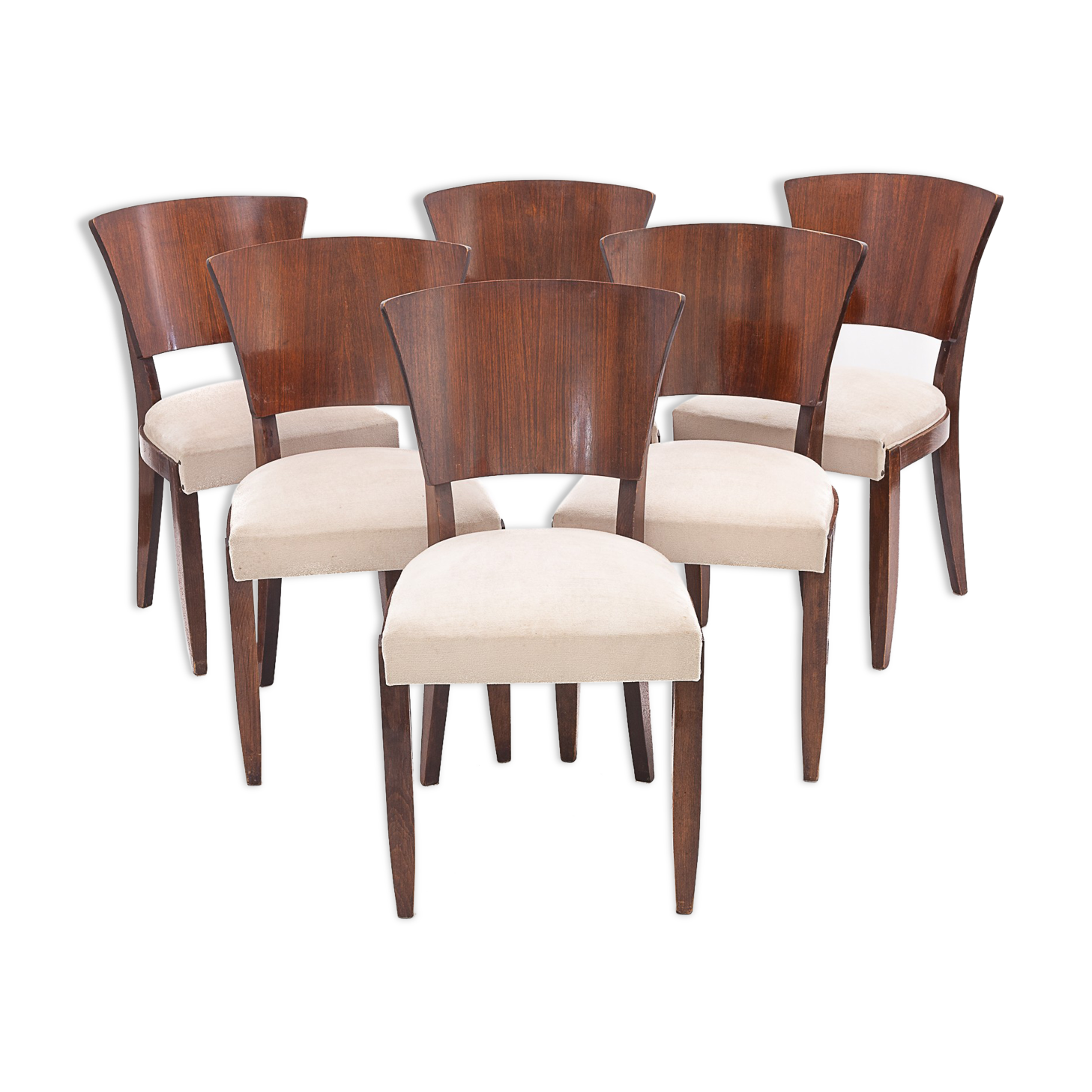 Set of 6 Stella chairs, 1950