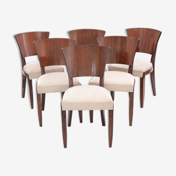 Set of 6 Stella chairs, 1950