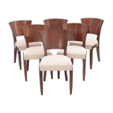 Set of 6 Stella chairs, 1950