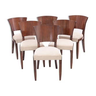 Set of 6 Stella chairs, 1950