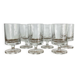 6 vintage wine glasses