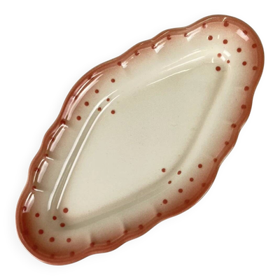 Petit plat Salins les bains rose, avant 1970