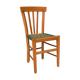 Wooden and rattan countryside canne chair