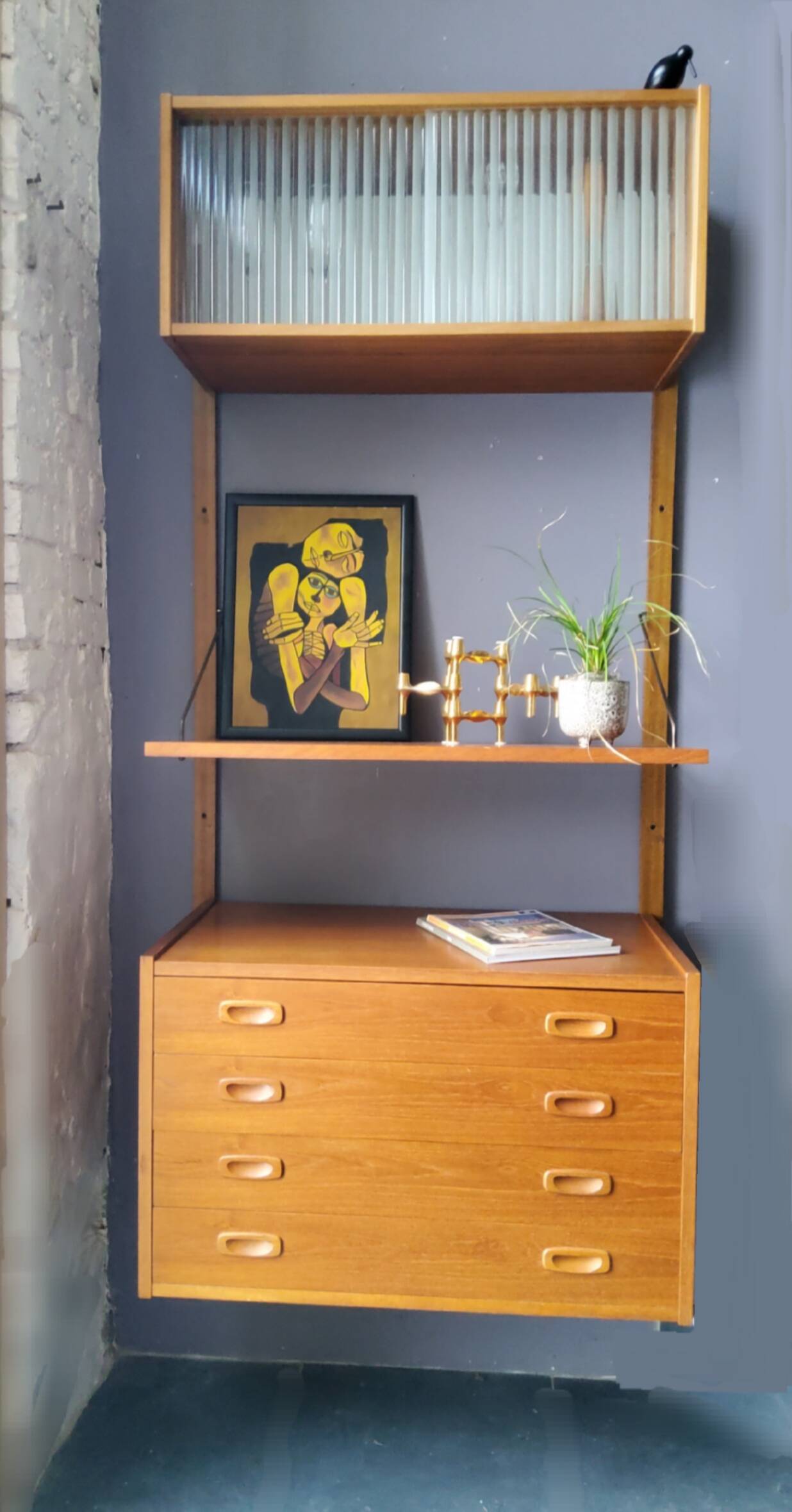 Preben Sorensen wall unit, Denmark 1960