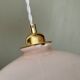 Vintage pink opaline lampshade pendant light