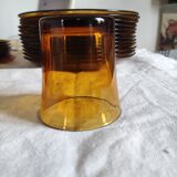 Service duralex france flat plates, hollow, glass