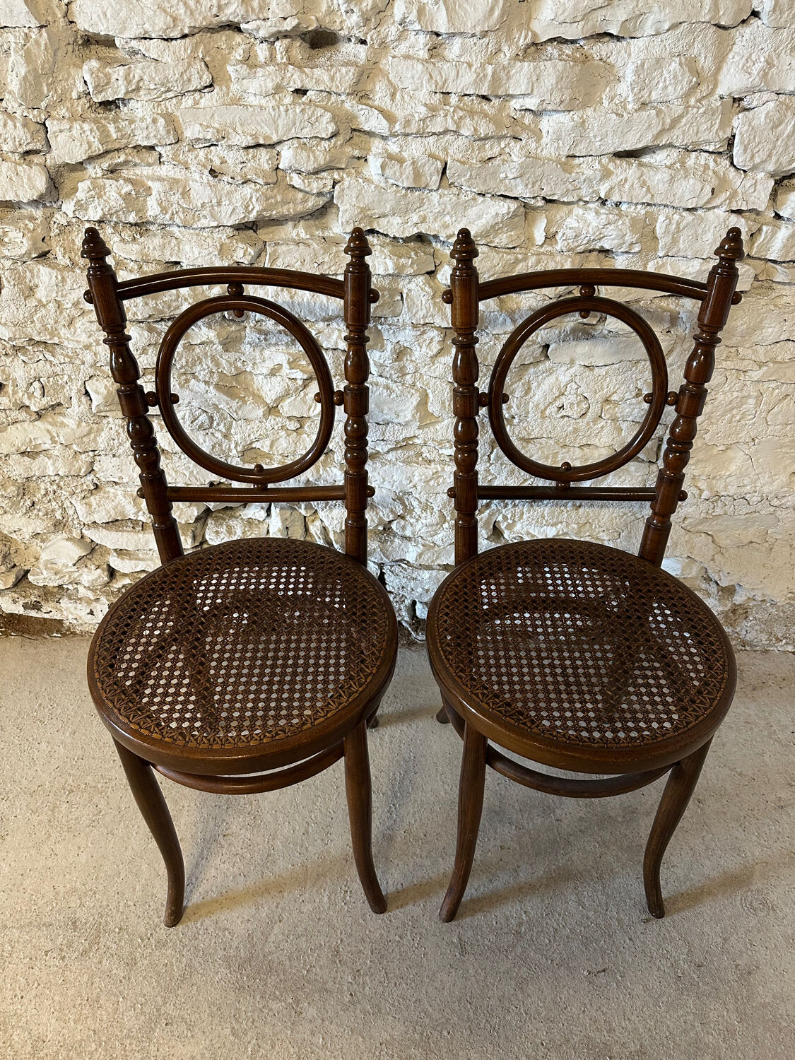 Paire de chaises de bistrot Fischel