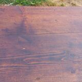 19th century farmhouse table with spindle legs, 225cm