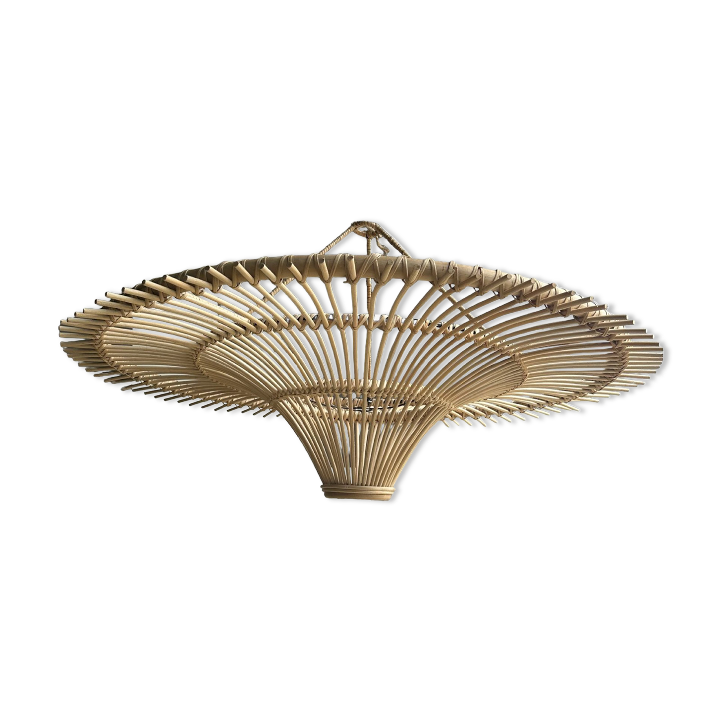 Suspension rattan saucer iron frame D:120 H:60