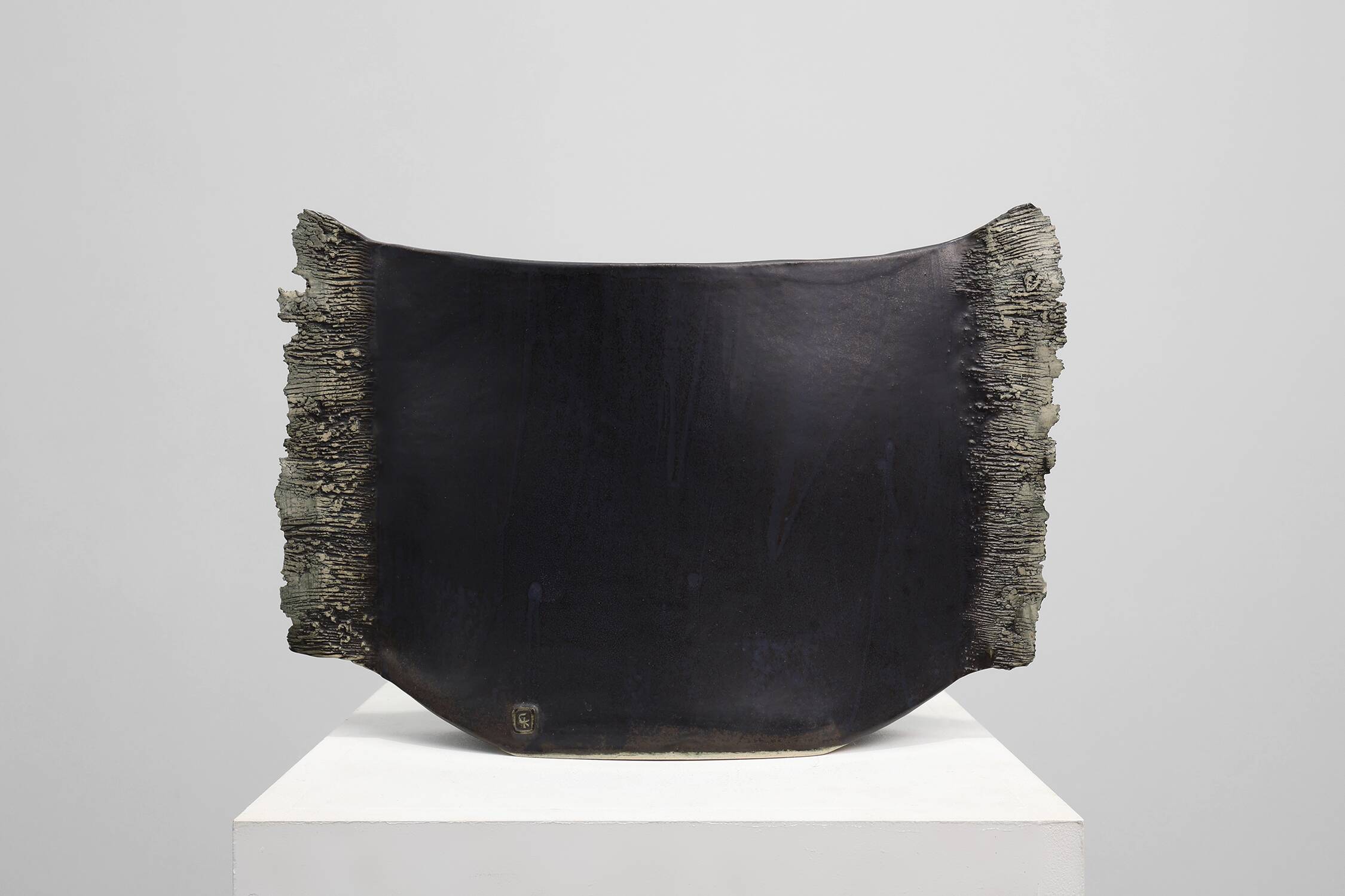 Vase en céramique française signé, France, vers 1960