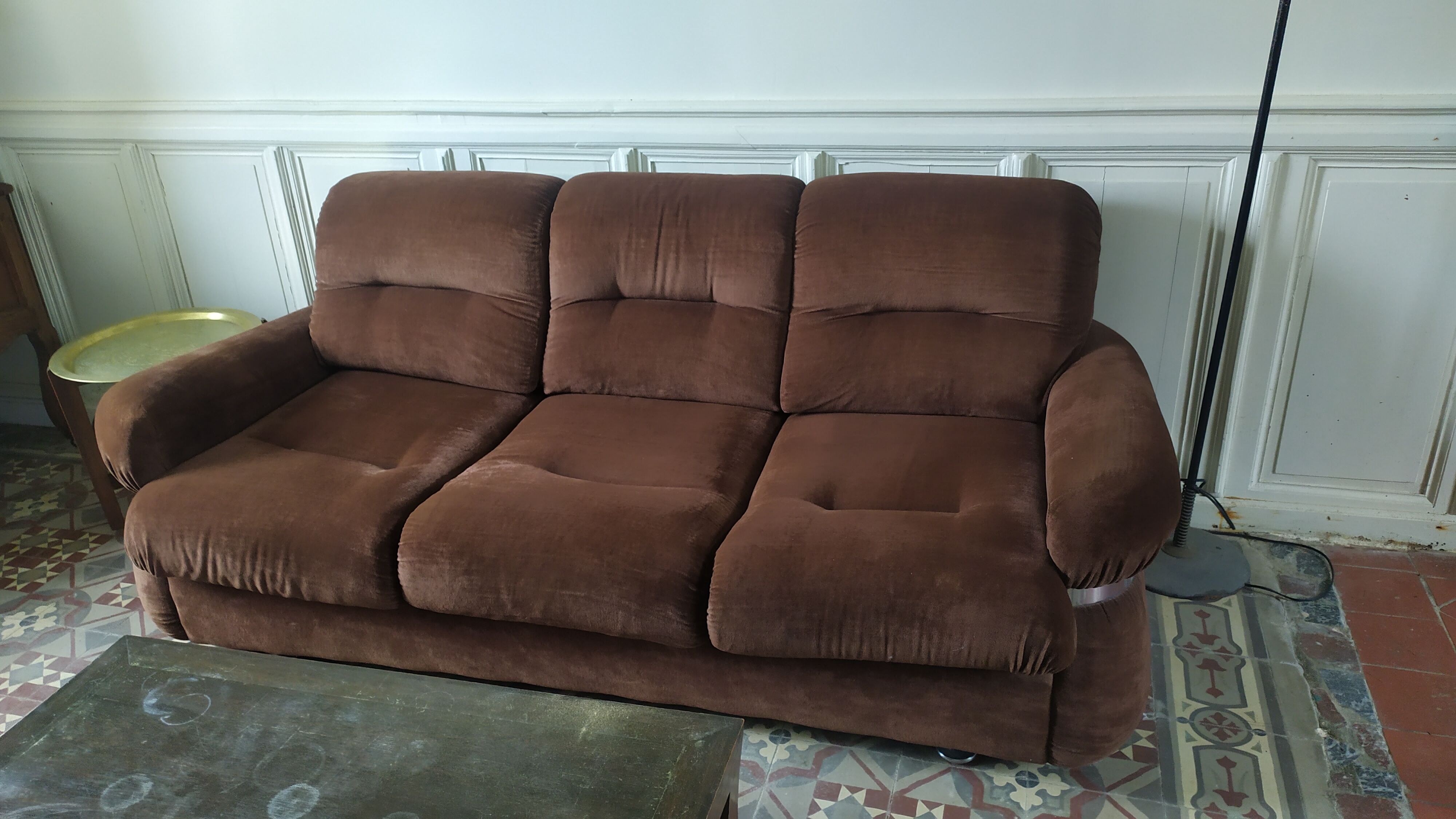 Canapé convertible et fauteuils 70s