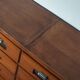 large vintage french oak haberdashery cabinet or shop counter, 1950s