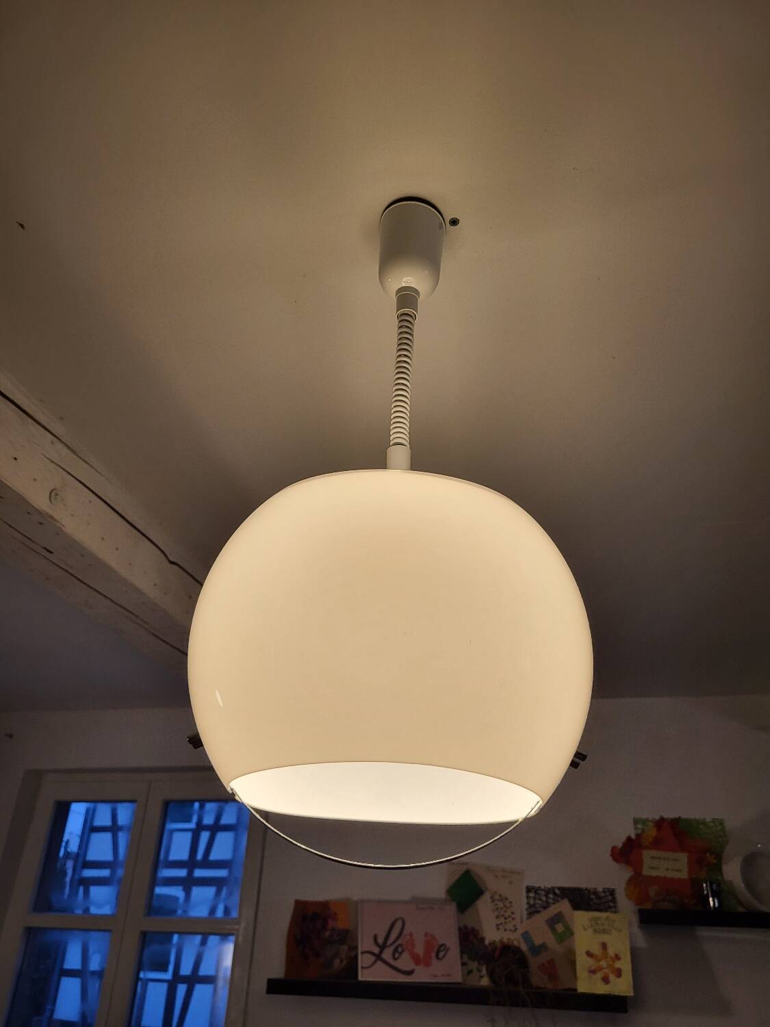 Vintage Harvey Guzzini pendant light