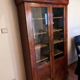 Louis Philippe style mahogany display cabinet
