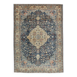 8x10 Oversize Navy Blue Persian Rug, 227x313Cm