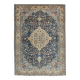 8x10 Oversize Navy Blue Persian Rug, 227x313Cm