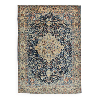 8x10 Oversize Navy Blue Persian Rug, 227x313Cm