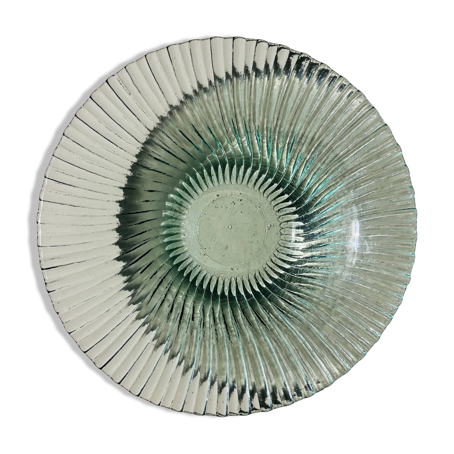 Coupe en verre recyclé ondulé