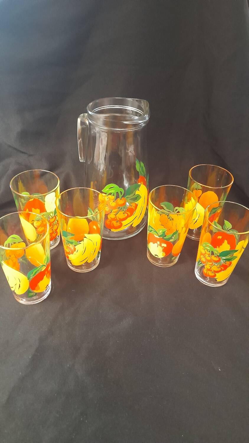 Orangeade service vmc reims 1 carafe and 6 glasses