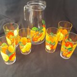Orangeade service vmc reims 1 carafe and 6 glasses
