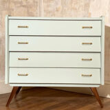 Vintage chest of drawers compass feet