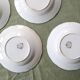 Soup plates x4, Onnaing, Guirlande model, 19th century