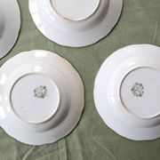Soup plates x4, Onnaing, Guirlande model, 19th century