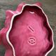 Plat feuille rose Vallauris Hélène Ugo