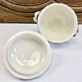 Gien sugar bowl rooster and peonies model 1938 1960