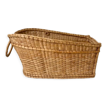 Rattan basket 70s