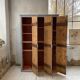 Blue patinated workshop furniture locker room