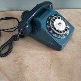 vintage blue telephone socotel