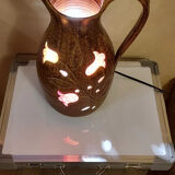 Vintage ceramic lamp Pottery of Accolay 1960